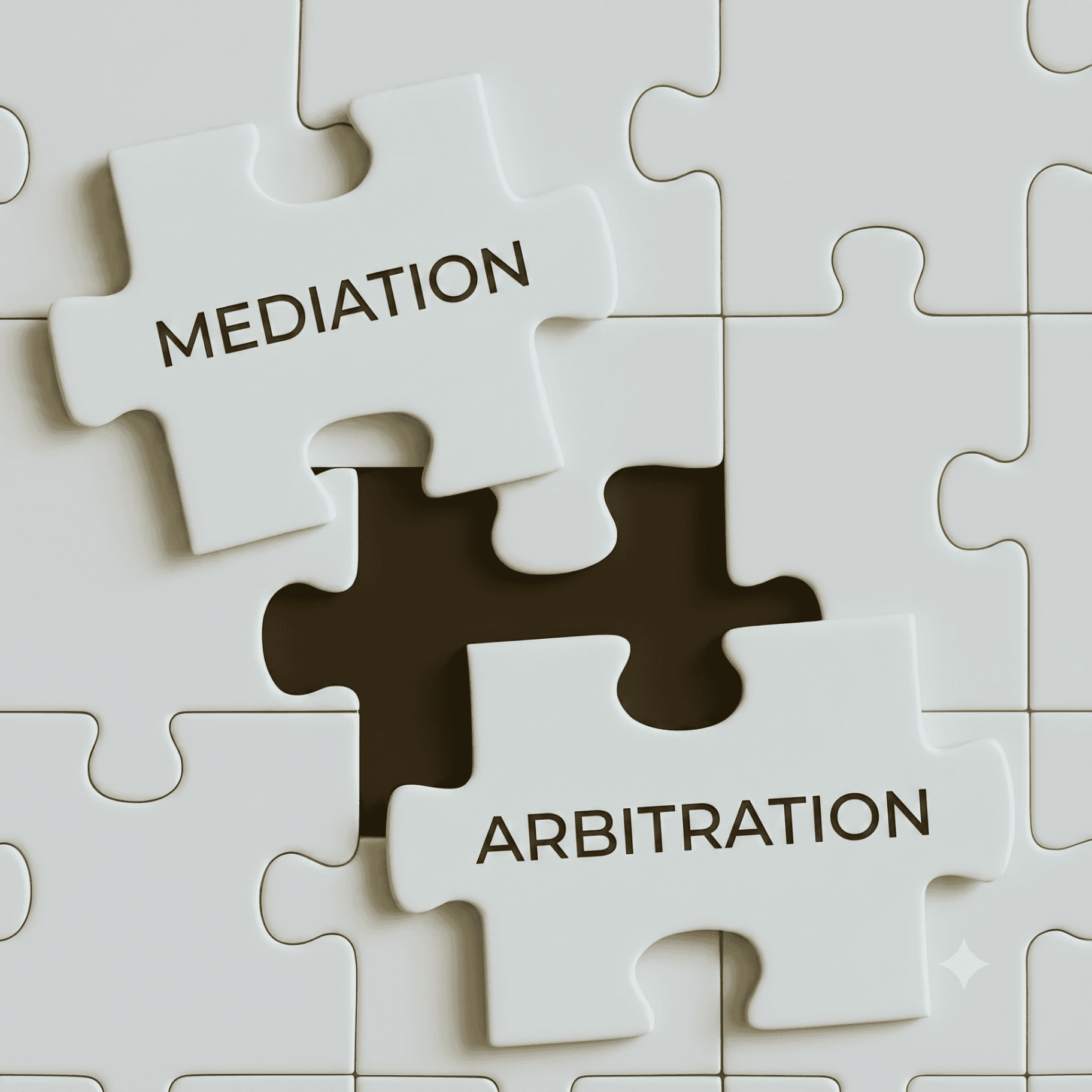 Mediation and arbitration puzzle pieces
